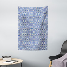 Checkered Grid Desgin Tapestry