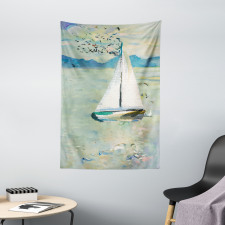 Monet Sailing Boat Tapestry