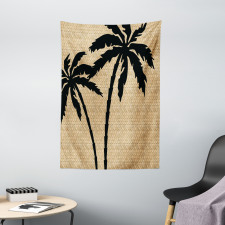 Palm Tree Silhouettes Tapestry