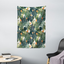 Colorful Polynesia Plant Tapestry