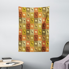 Savanna Animal Frames Tapestry