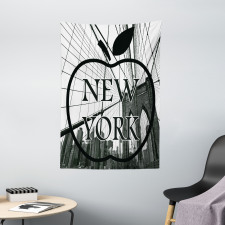 Cityscape Big Apple Motif Tapestry