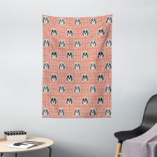 Beagle Puppy Squares Tapestry