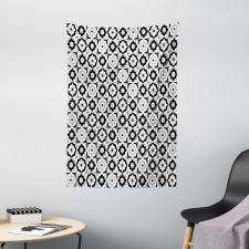 Monochrome Daisies Tapestry