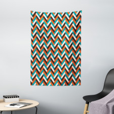 Retro Herringbone Tapestry