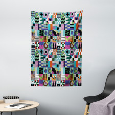 Various 60s Shapes Tapestry