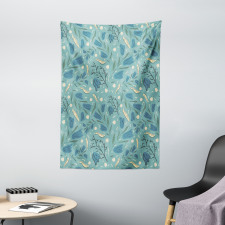 Aquarelle Floral Motif Tapestry