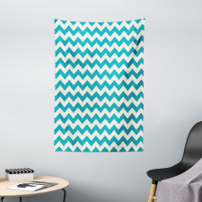 Abstract Chevron Lines Tapestry