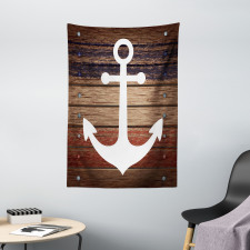 Boat Theme Anchor Motif Tapestry