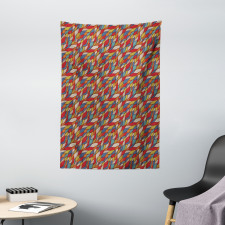 Abstract Curvy Lines Tapestry