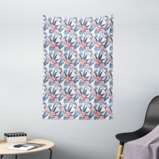 Banana Palm Lilies Tapestry