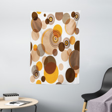 Chaotic Spots Rings Tapestry