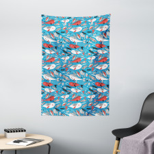 Underwater Life Pattern Tapestry