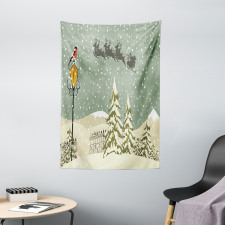 Santa Claus Reindeer Tapestry