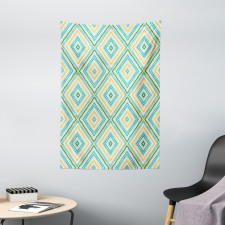 Rhombus in Spring Colors Tapestry