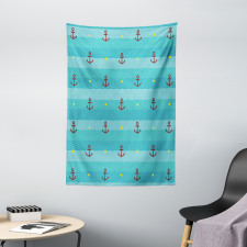 Anchor Nautical Dotted Tapestry