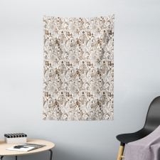 Classic Floral Motifs Tapestry