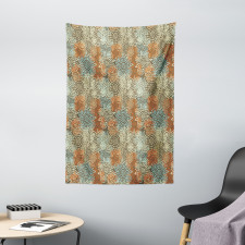 Grunge Flowers Tapestry