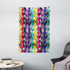 Diagonal Houndstooth Tapestry
