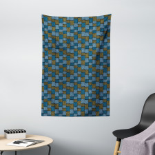 Abstract Oriental Motif Tapestry