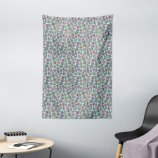 Cartoon Style Playthings Tapestry