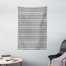 Rhombuses Bullseye Circle Tapestry