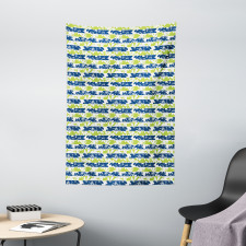 Nature Bloom Silhouette Tapestry