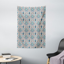 Traditional Floral Art Tapestry