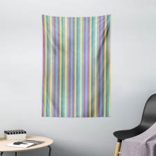 Colorful Zigzag Lines Tapestry