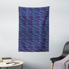 Abstract Circle Design Tapestry