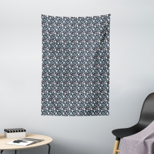 Snowflakes and Trees Tapestry