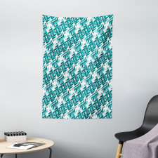 Retro Maze Trippy Tapestry