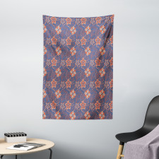 Flower Scroll Swirls Tapestry