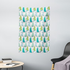 Sailing Boat Theme Tapestry
