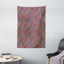 Clovers in Squares Tapestry