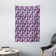 Butterfly Stars Moons Tapestry