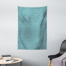 Wavy Lines Tile Tapestry