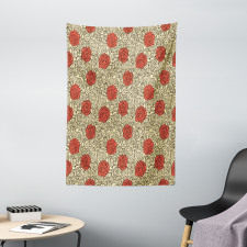 Romantic Flowerbed Art Tapestry