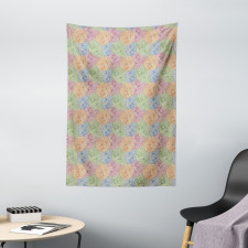 Curved Stripes Motifs Tapestry