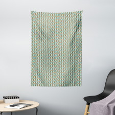 Simplistic Oval Shapes Tapestry