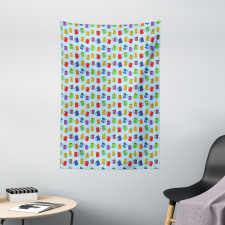 Colorful Mugs Hot Drink Tapestry