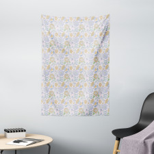 Doodle Nature Scroll Tapestry