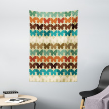 Retro Silhouettes Tapestry