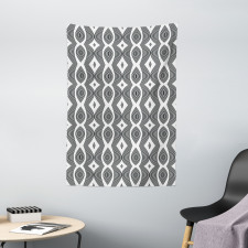 Wavy Lines Op Art Tapestry