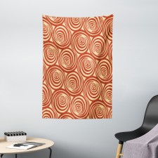 Circular Spiral Motifs Tapestry