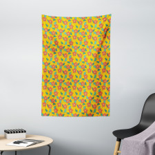 Retro Meadow Pattern Tapestry