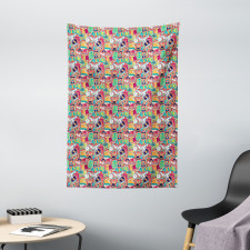 Funky Urban Elements Tapestry