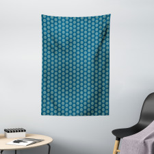 Moire Circles Spots Tapestry