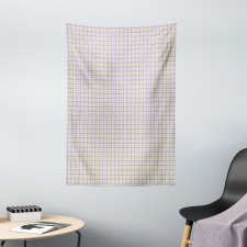 Square Grid Floral Tapestry