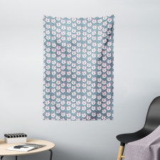 Sleeping Fox Sky Stars Tapestry